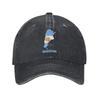 Vintage Argentinien Flagge Karte Baseballkappe Unisex Damen Used Denim Kopfbedeckung Outdoor Sommer Verstellbare Kappen Hut