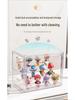 Labubu Figurine Acrylic Display Box - High Transparency Doll Storage Cabinet