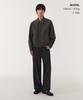 Musinsa Standard Linen Blend Minimal Blouson Jacket [Gunmetal]