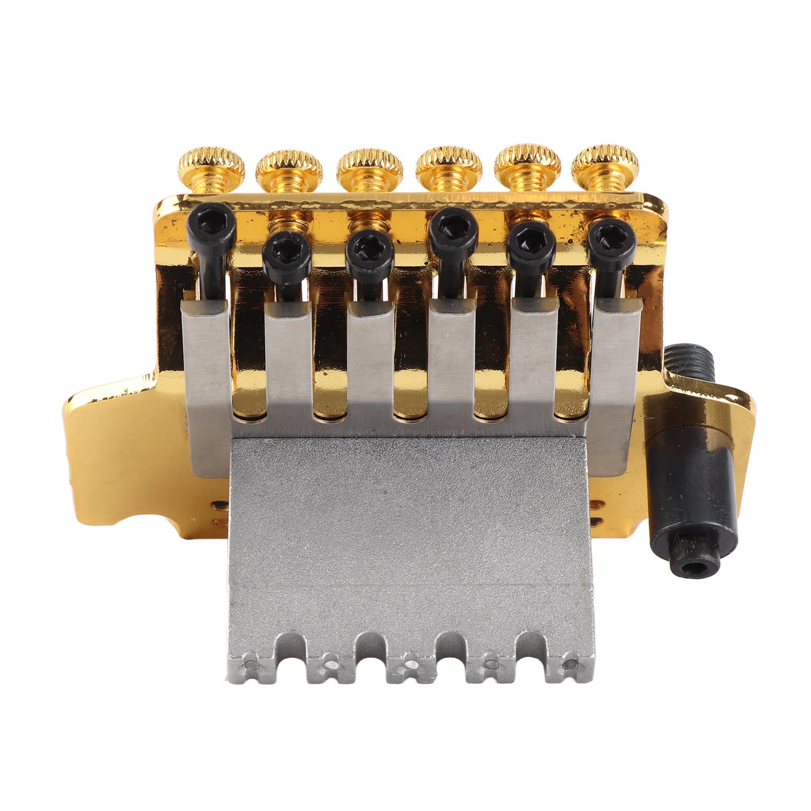 Electric Guitar Double Tremolo System Electric Guitar Bridge double Locking Tremolo System Gold
