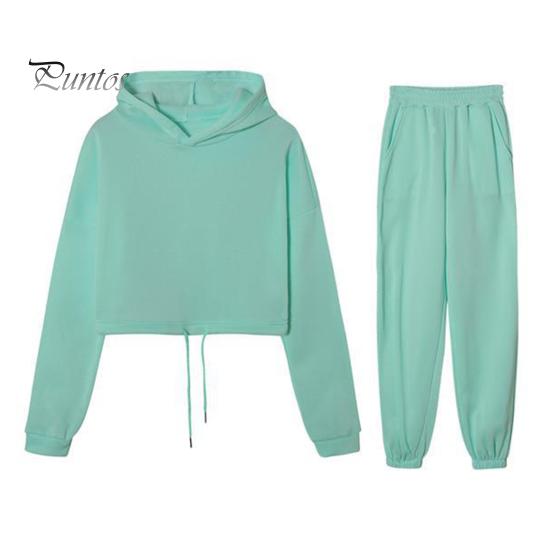 

Женский комплект из 2 предметов: топ и брюки, капюшон, длинный рукав, завязка на талии, эластичные брюки с высокой талией, спортивный костюм для фитнеса XL зелёный