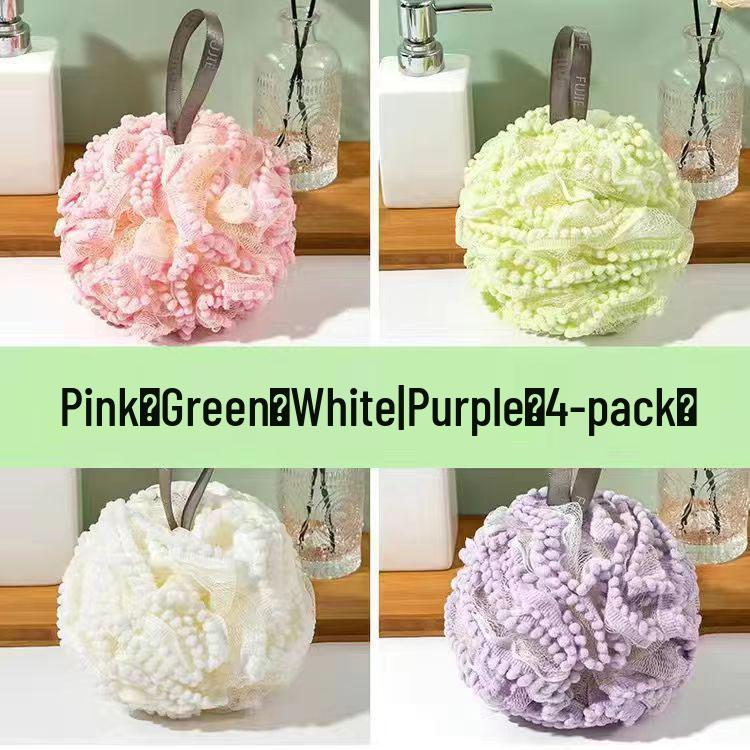 

Super Soft No-Shed Shower Balls 2-Pack Milky White