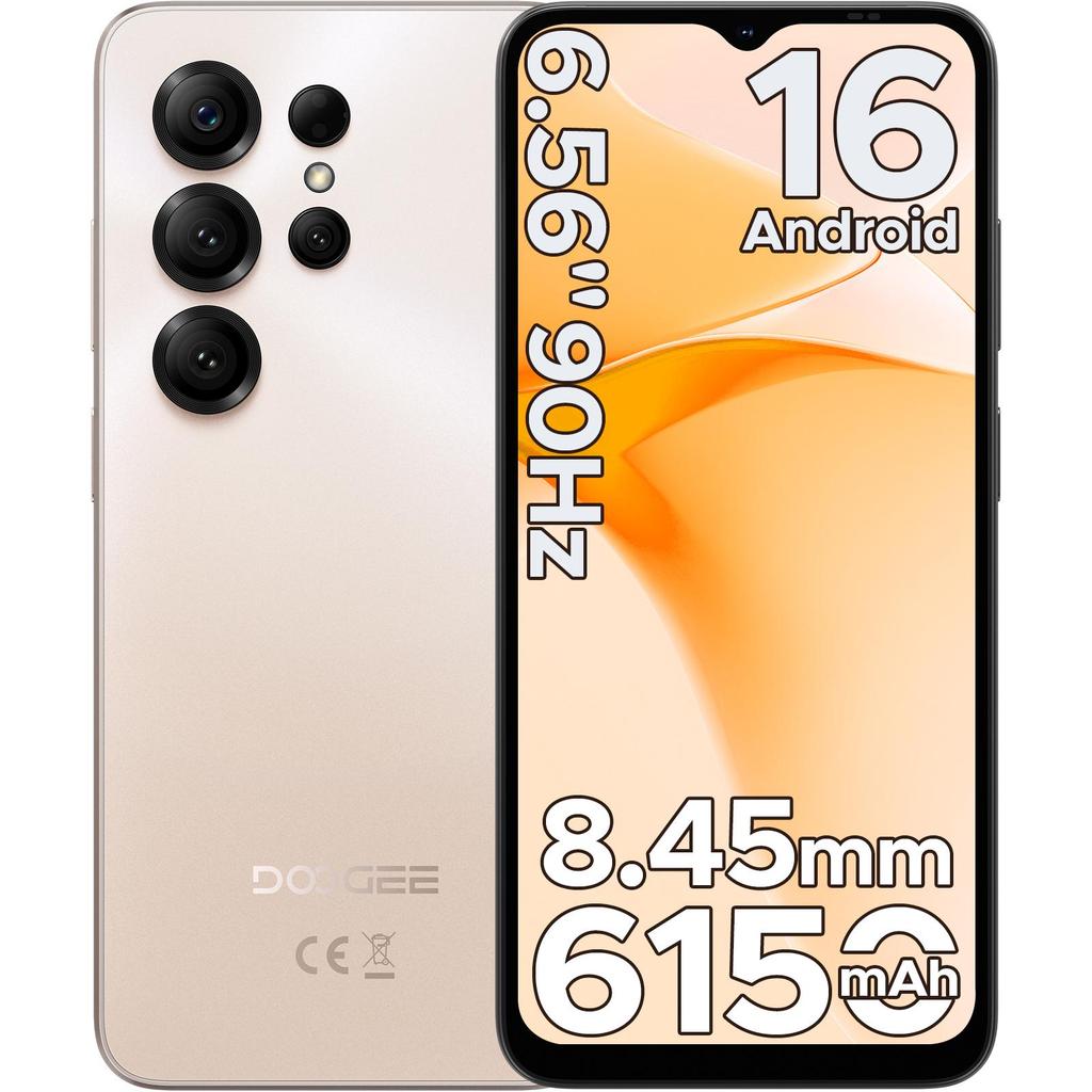 Doogee NOTE 56 X Mobile Phones, Android 16 Phone, 6150mAh, 6.56 Inch, 24GB + 64GB/2TB, Octa Core