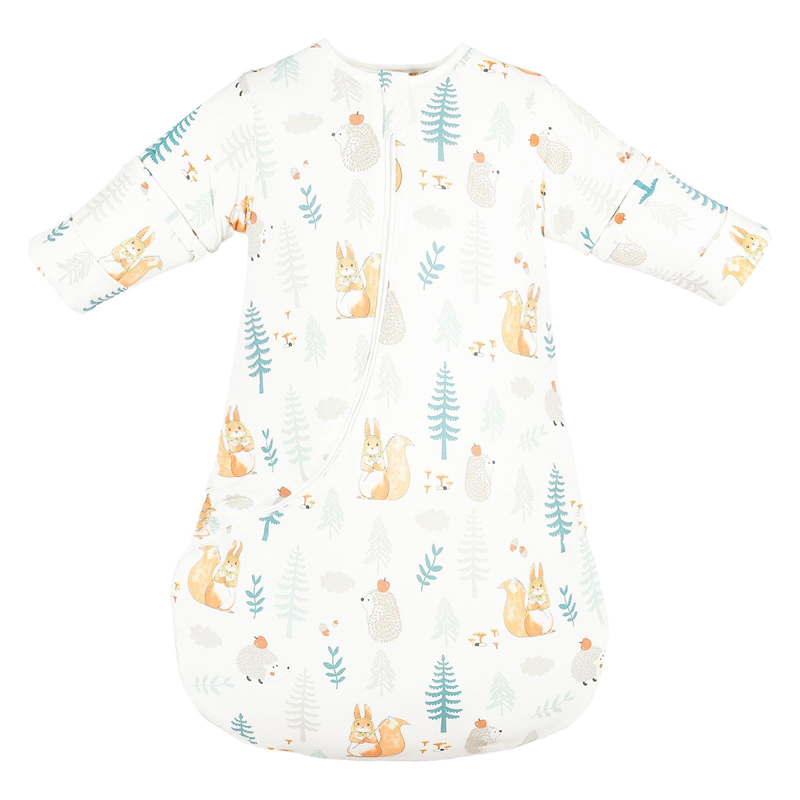 

Winter Baby With Removable Ages 2 to White [MOMSMENU] Sleeper, 100% Cotton, Soft, Sleeper, 2.5 Tog, Thick, Warm, Sleeves, Sleeves, 4, білий