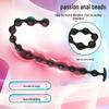 Ultra-Long Silicone Beaded Anal Plug: Smooth, Soft Anal Massage Toy for Men and Women.
