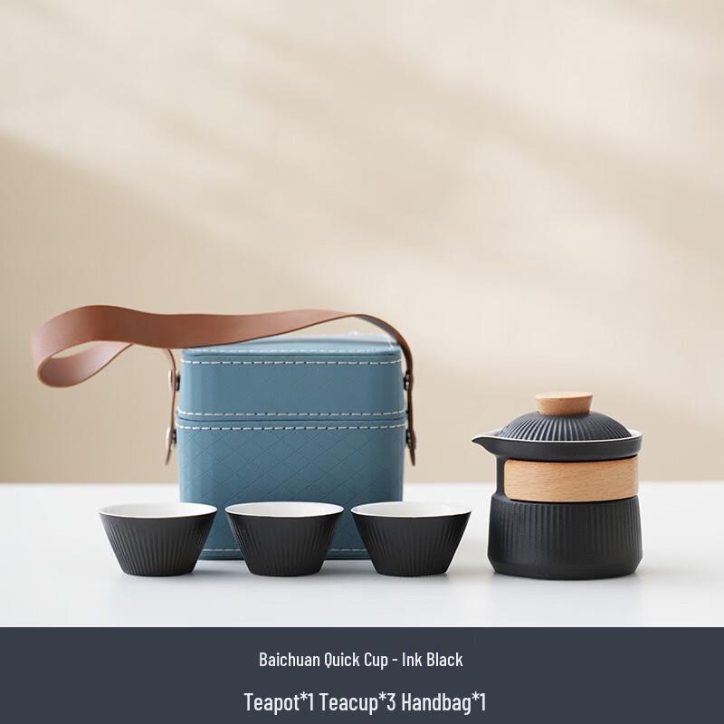 Ceramic Portable Travel Tea Set