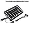 3W Multifunctional Solar Panel 6V Photovoltaic Panel Outdoor Mobile Phone Charger Emergency Power Supply For Iphone16 Huawei