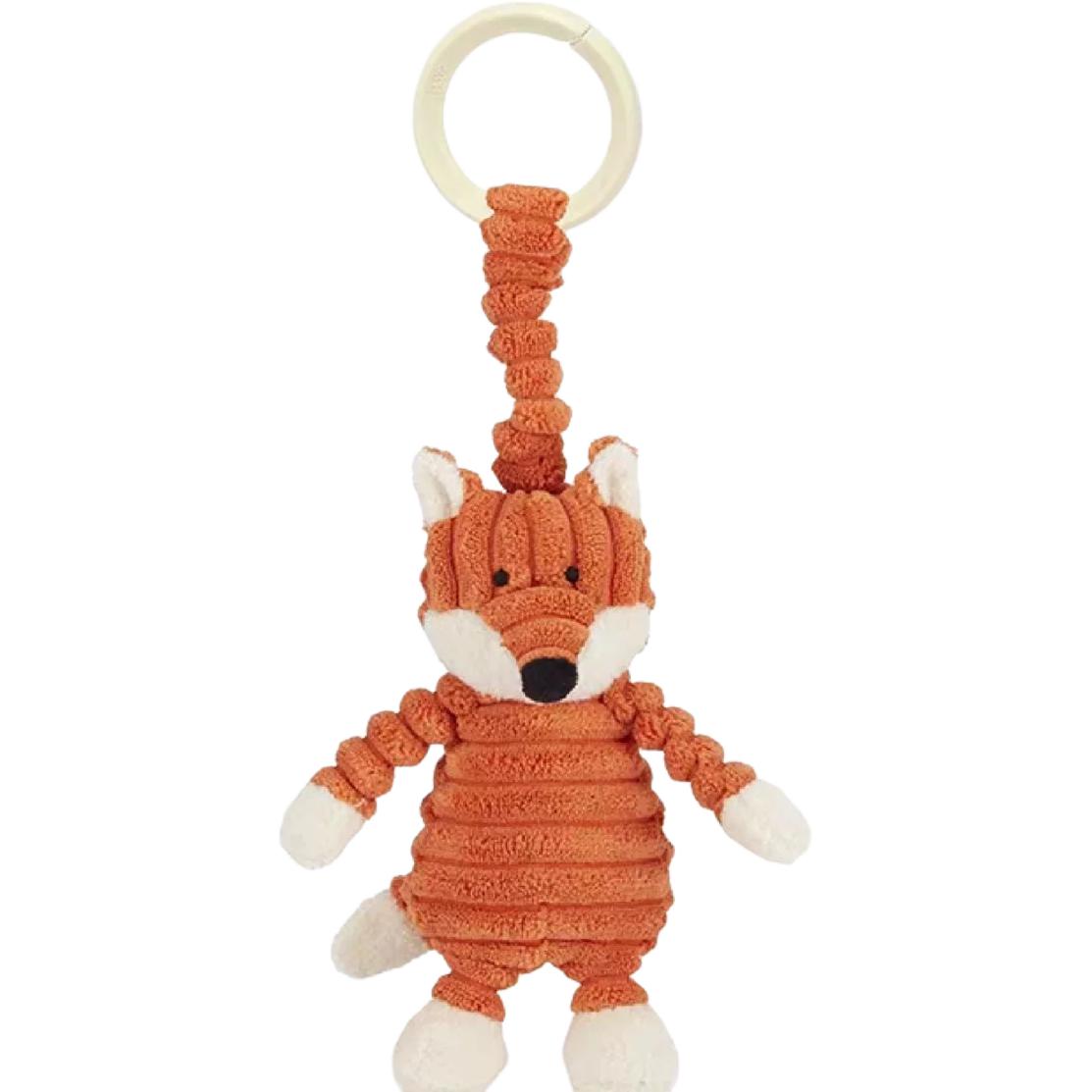 

JELLYCAT Животные в лесу Полосатый флисовый лис Кукла-компаньон Плюшевый кулон Маленький Высота