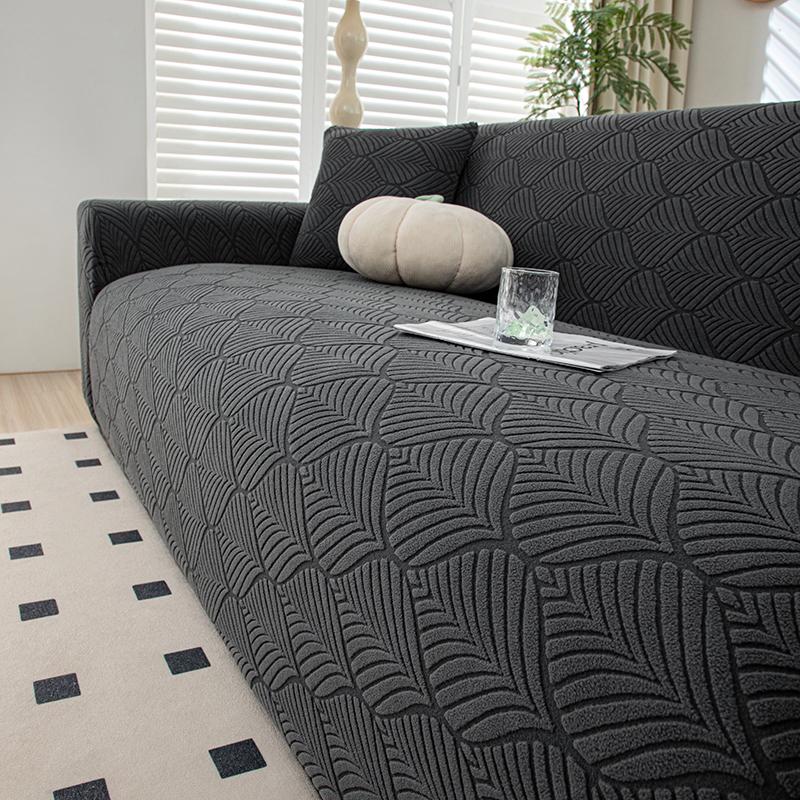 Stretch Thick Plush Jacquard L Shape Sofa Cover Slipcover Couch Protector Living Room Furniture Cover