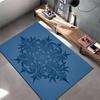 Living Room Carpet with Blue Mandala Pattern, Modern Nordic Style Rug Suitable for Use As an Anti-slip for Living Room Bedroom Sofas