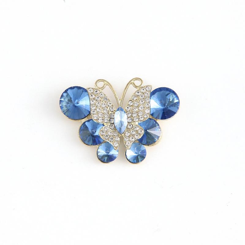 Alloy Stained Glass Butterfly Mocha Drill Disc Butterfly Jewelry Accessories Hair Accessories Bags Accessories