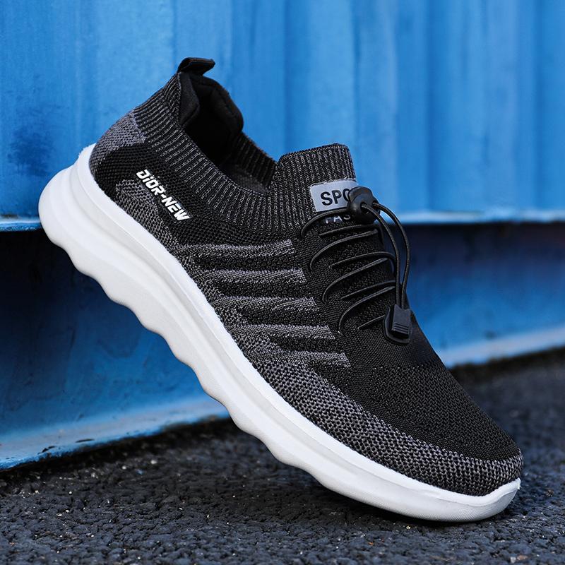 

Летняя мужская обувь Повседневные сетчатые кроссовки для активного отдыха Мужская легкая обувь для ходьбы Нескользящие мужские мокасины Кроссовки Zapatillas Hombre 41 чёрный