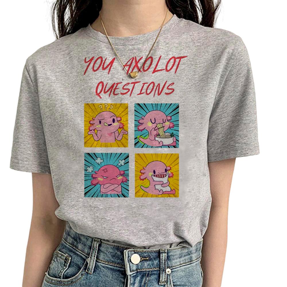 Axolotl tshirt Women funny tshirts feUnisex Unisexga comic anime clothes