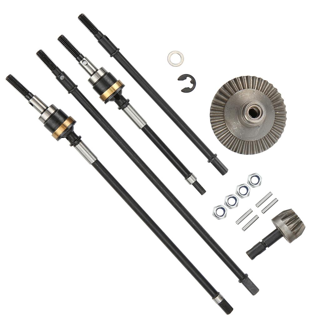 RC Front Rear Drive Shaft Axle with 38T and 13T Gear Set for Axial Wraith RR10/90018