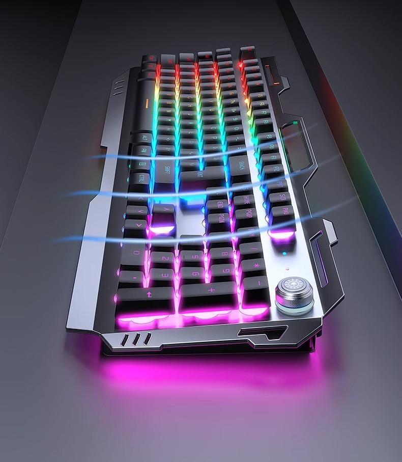 Mechanical Feel K2 Wired Keyboard and Mouse Set for Esports, Office, and Gaming.