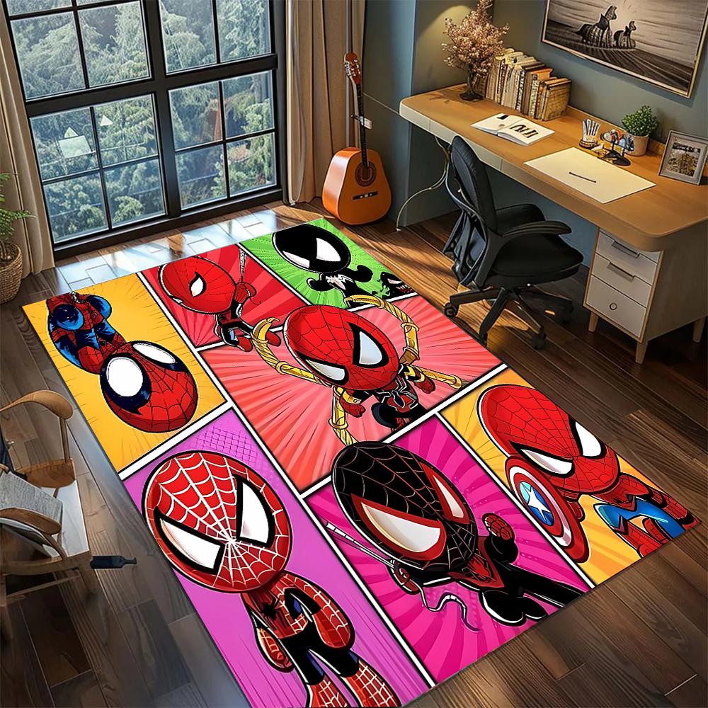 Spider-Man: Guardian Hero Rug Carpet Large Area Rug Non Slip Washable Floor Mat Gamer Room Bedroom Home Decor