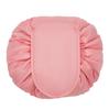 Lady Travel Cosmetic Bag Lazy Lay Flat Organizer Bags Travel Toiletry Cotton Jewelry Pouch Drawstring Makeup Bag