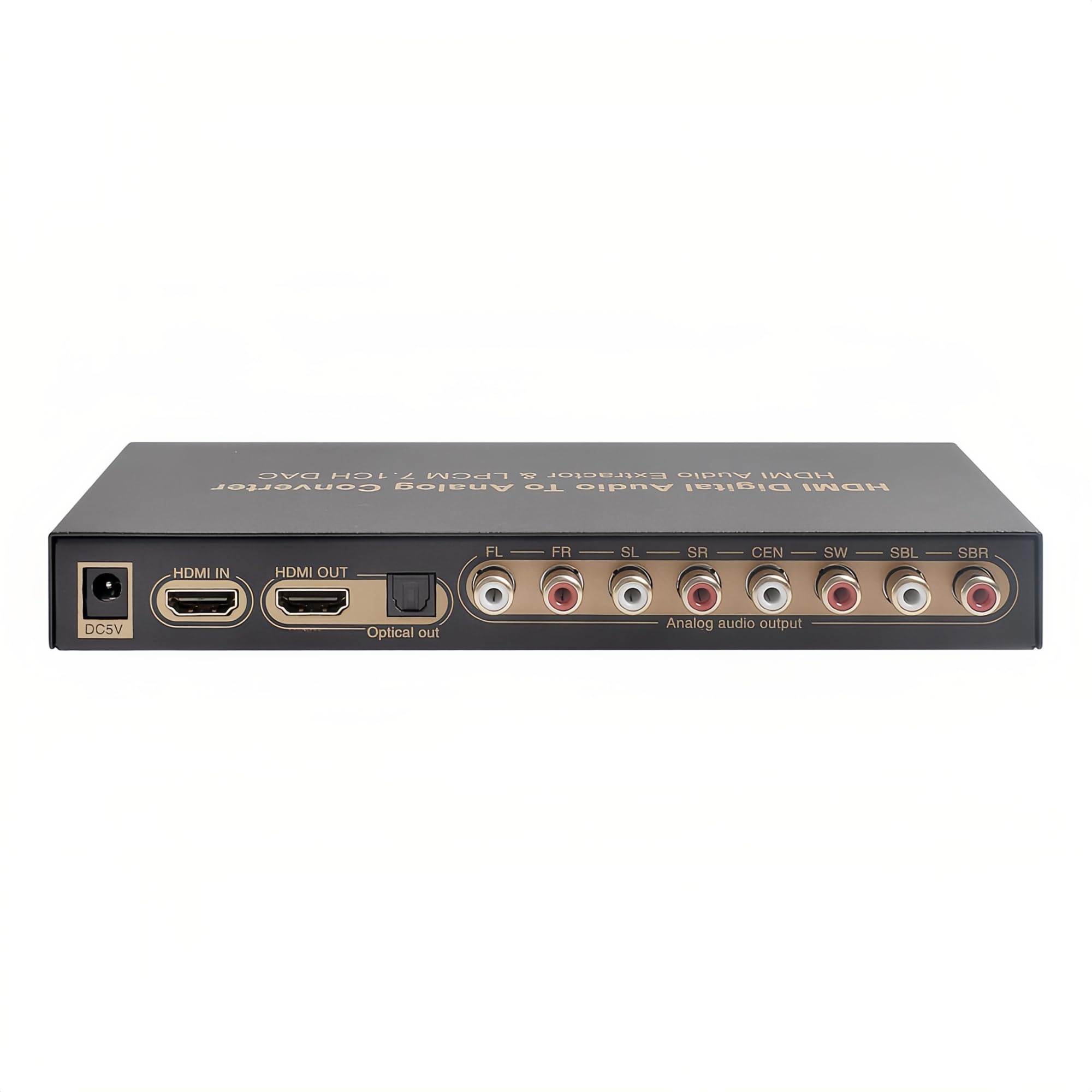 

Renvmexy HDMl Digital Audio to Analog HDMI Audio HDMI Audio Optical Audio Output LPCM DAC Converter, Extractor, Splitter, Digital/Analog & 7.1CH чорний