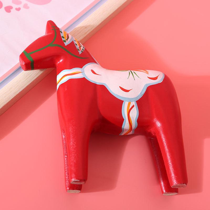 Nordisch geschilderd palissander Dala paard ornament voor huisdecoratie