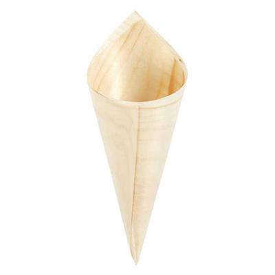 12 Wooden Cones To Decorate 12.7 Cm - Ø 5 Cm