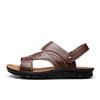 Men Summer Sandals Genuine Leather Comfortable Slip-on Casual Sandals Fashion Men Slippers