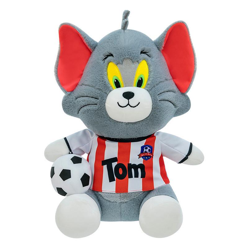 Tom und Jerry Tier Plüschtier mit Fußball zum Mitnehmen und Dekorationen Trikot