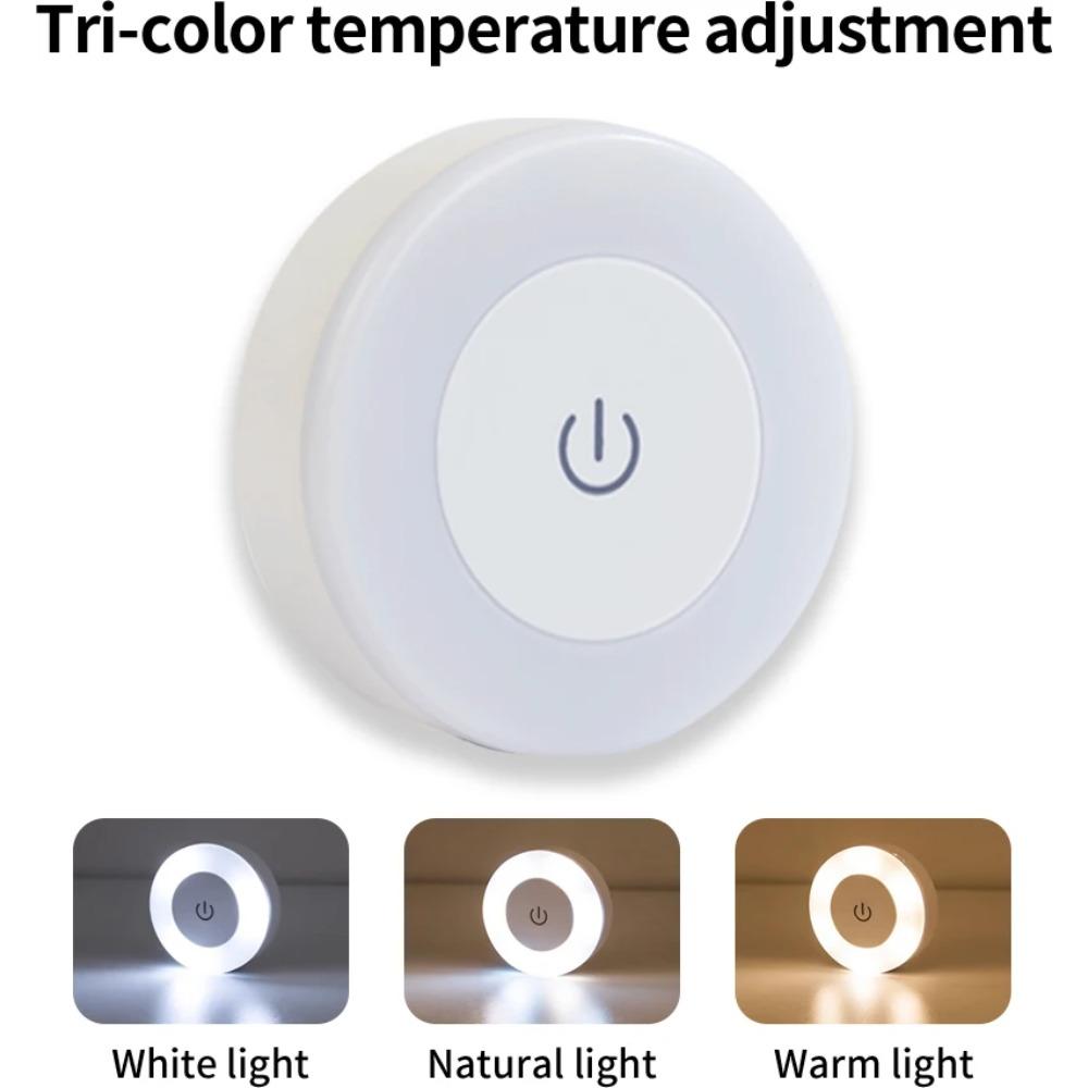 1-3Pcs Touch Dimming LED Night Light USB Rechargeable Night Lamp Dedroom Kitchen Cabinet Wardrobe Lamp Staircase Wireless Closet Light