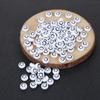 50 st 7 mm färgglad akryl DIY Crafted Bead Creative Söt leende ansikte Lösa pärlor Armbandstillverkning