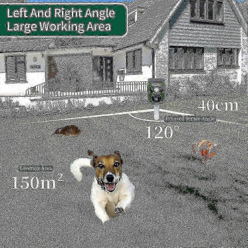 Insect Repellent, Ultrasonic Animal Repeller Solar Cell For Cats, Dogs, Birds, Foxes, Moles And Other Rodents