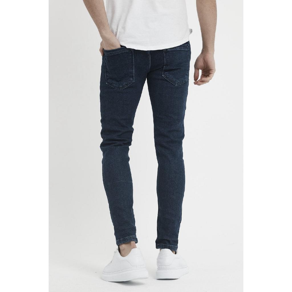 Men's Light Blue Slim Fit Lycra Skinny Leg Jeans