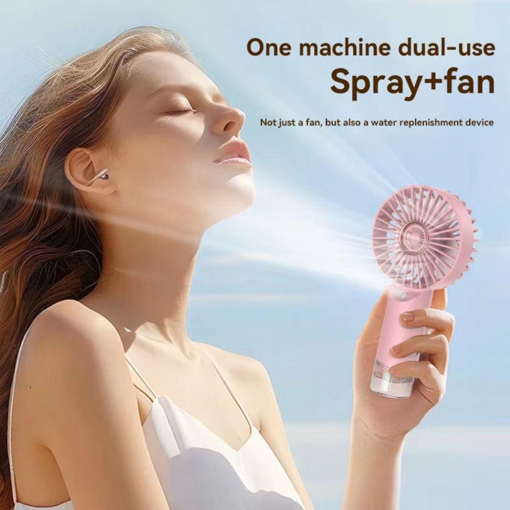 Portable Mini Misting Fan Strong Wind Water Spray Mist Fan Handheld Misting Fan  Daily Use