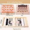 Wooden Pop Up Bouncing Chess Game Family Interactive Tabletop Hockey Parent Child Fun Board Game Kids Indoor Activity