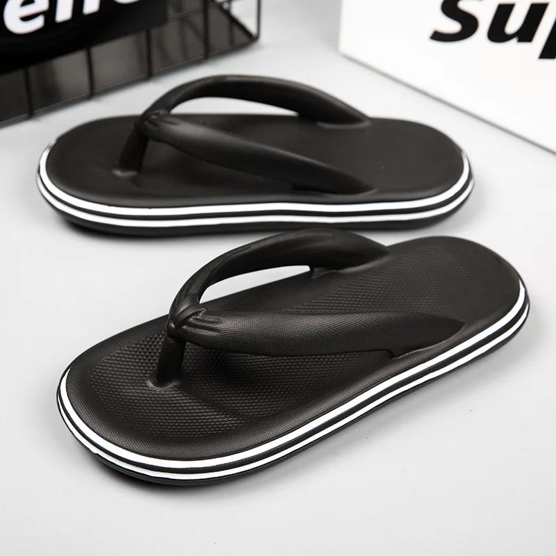 Men's Flip Flops Summer 2024 Female Shoes Thick Bottom EVA Non-slip Slide Slippers Outdoor Indoor Couples Shoes Chaussure Femme