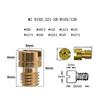 ZSDTRP 10pcs M5 Copper Motorcycle Carburetor Main Jet Kit for N102.221 Small Round Replacement Parts #80-153