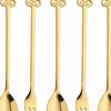 6 Pieces Christmas Flatware Forks and Spoons Set, Food Serving Utensils, Xmas Cutlery Kits