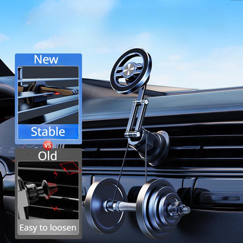 Hipacool Car Magsafe Phone Holder Magnetic Airout Phone Stand Multi-angle Adjustmnet High Load Bearing Stable Phone Bracket