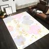 Colorful Swirl Cloud Pattern Rug Non-slip rug suitable for living room and bedroom sofas