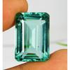 CERTIFIED 27 Ct Natural Santa Maria Blue Aquamarine Emerald Cut Nice Gemstone