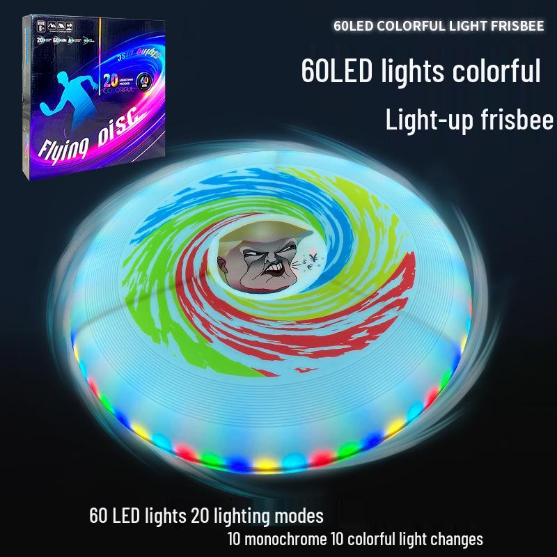 Luminous 60-LED Flashing Flying Disc for Outdoor Sports & Professional Competition.