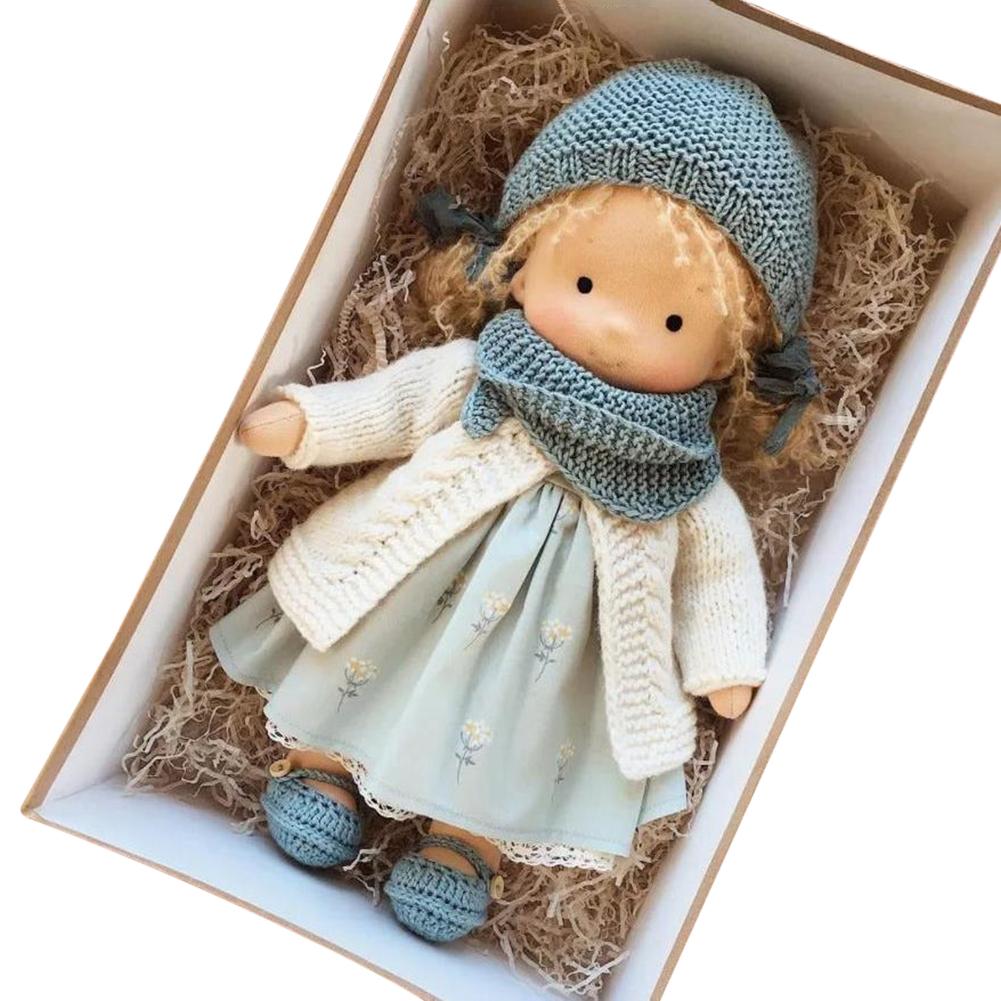 Mini Christmas Thumb Dolls Cute Handmade Dolls Unique Gift Sleeping Cuddle Buddy Doll Toy for Kids Children Lovely Birthday Gift