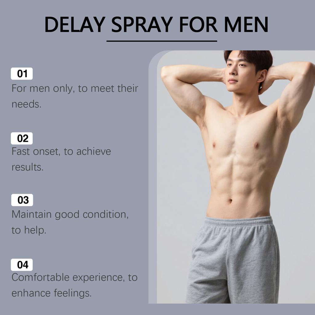 Men's Delay Spray Is Designed For Men's Private Care. It Takes Effect Quickly And Provides Long-lasting Support For Moments. Men's Spray,30ML