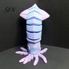 Articulated Squid Models 3D Printed Toy, Movable Joints Figurine, Figurine Simulated Sea Animal Fidget Toy for Desktop Decoration Realistic Life