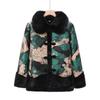 Middle aged grandmother winter coat women's fur integrated padded jacket winter plush collar padded jacket wide too clothes