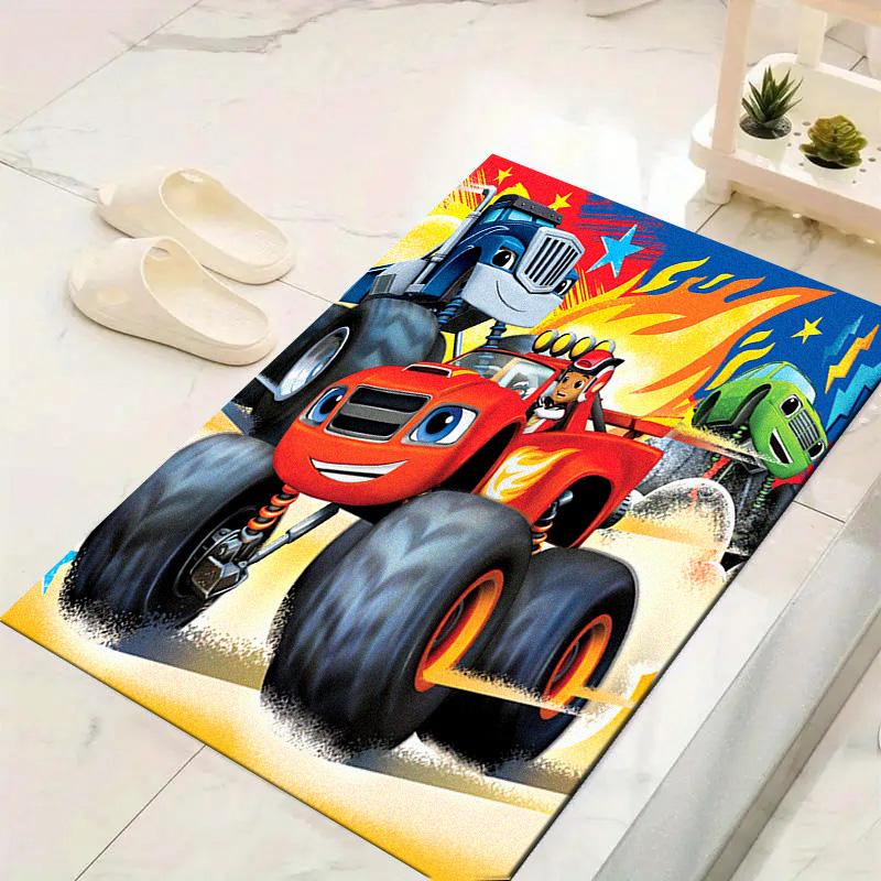 Tappeto Blaze Monster per Soggiorno Camera da Letto Casa Decorazione Divano, Tappetino Antiscivolo per Giochi Bambini