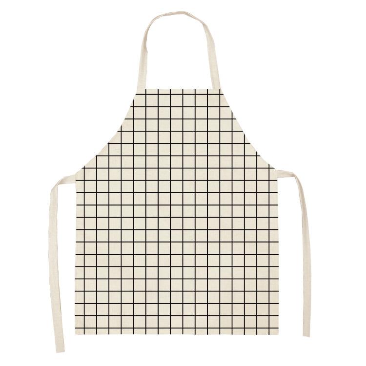 Parent-child Apron Mother and Daughter Home Kitchen Female Fashion Korean Version of the Creative Plaid Sleeveless Cute Apron