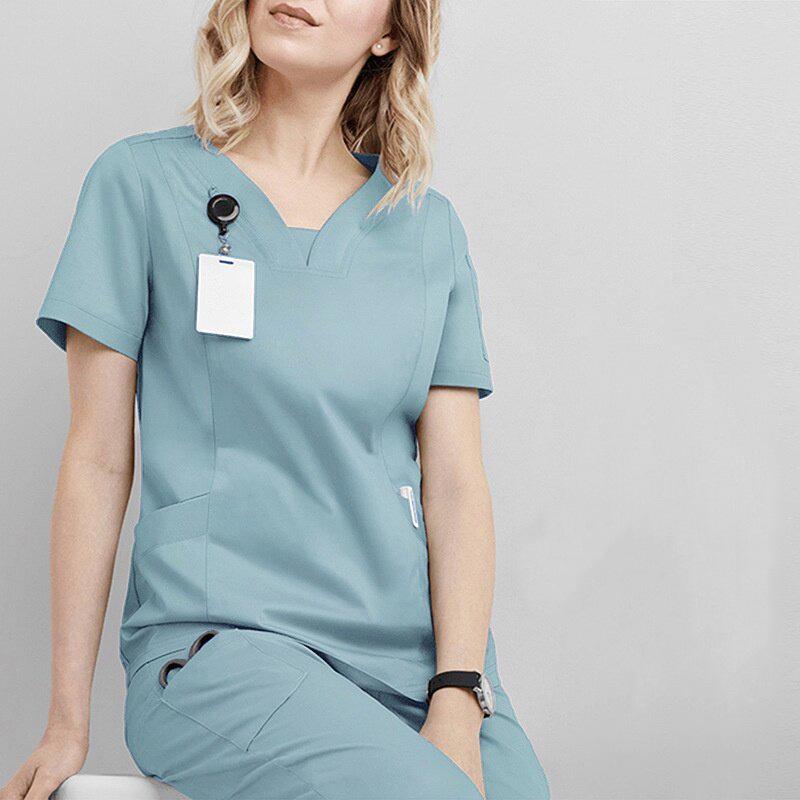 

Хирургический костюм для врача, медсестры, салона, стоматологии, больничная рабочая одежда L