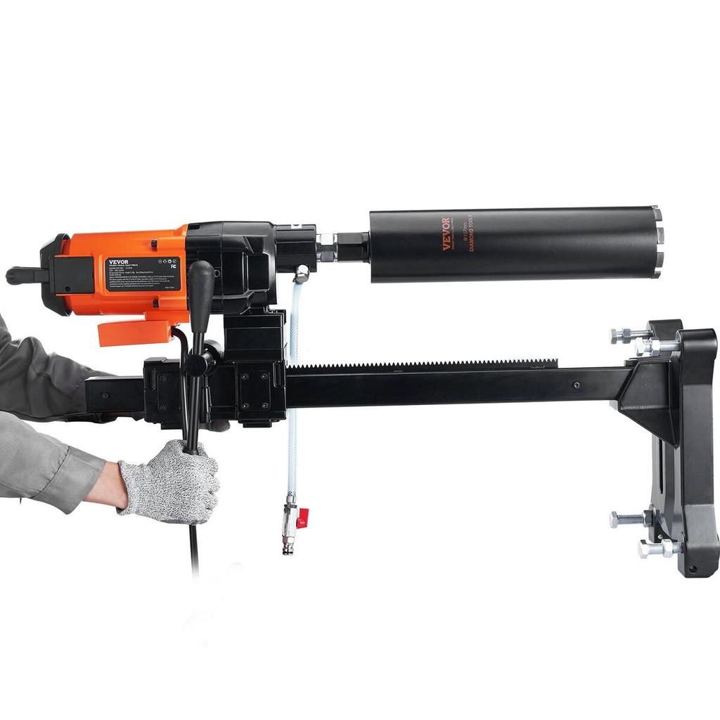 Diamond Core Drill Machine Concrete Core Drill Rig Casters 3200W 750RPM