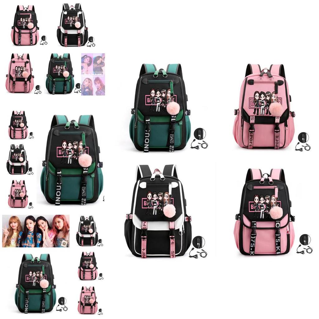 Koreanische Girlgroup Park Caiying Lisa Jin Zhixiu Gleicher Stil Sternenhimmel Rucksack Oxford-Stoff 20-35l