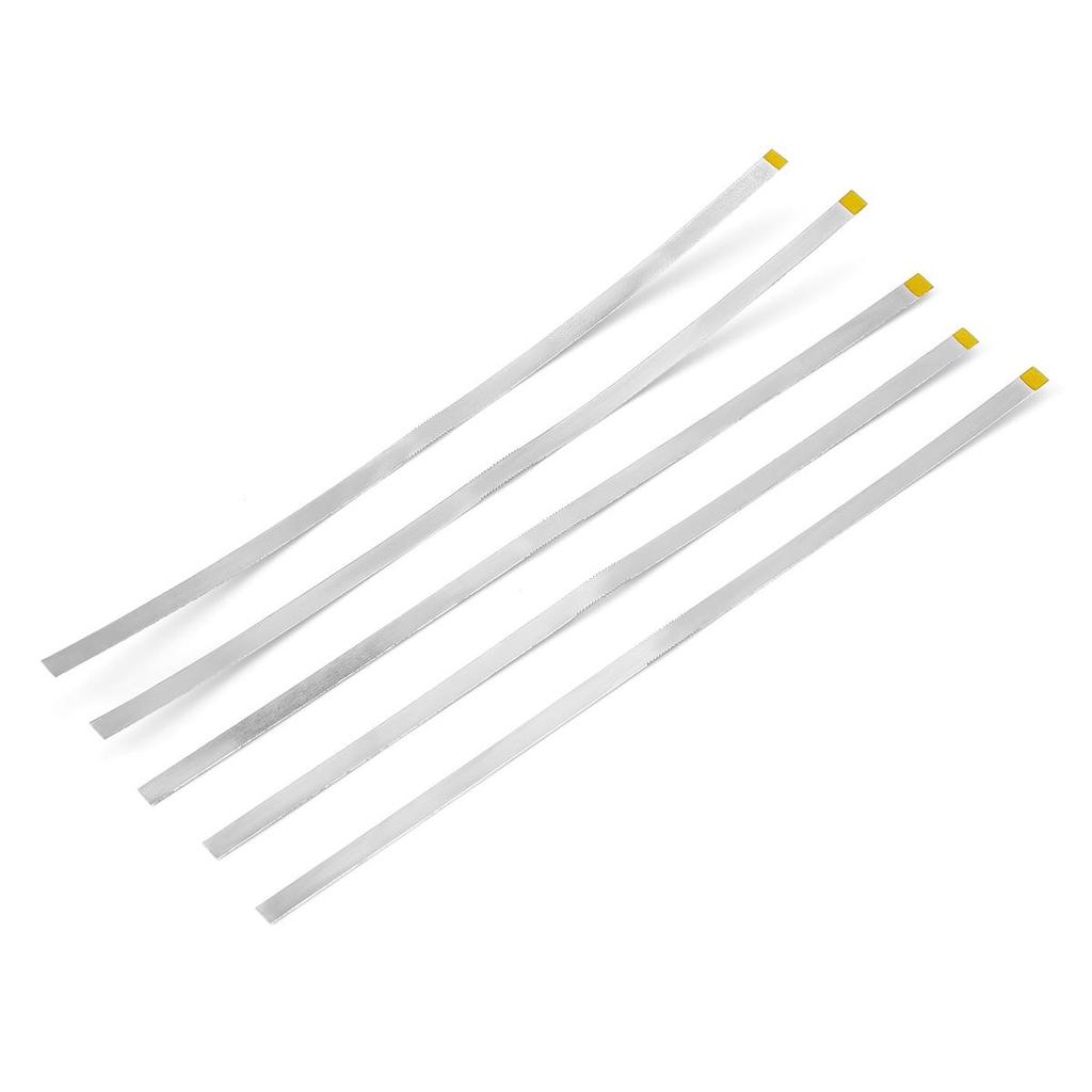 5pcs Dental Diamond Polishing Strips Stainless Steel Orthodontic IPR Strip Fine Medium Single/Double Side Composite Polish