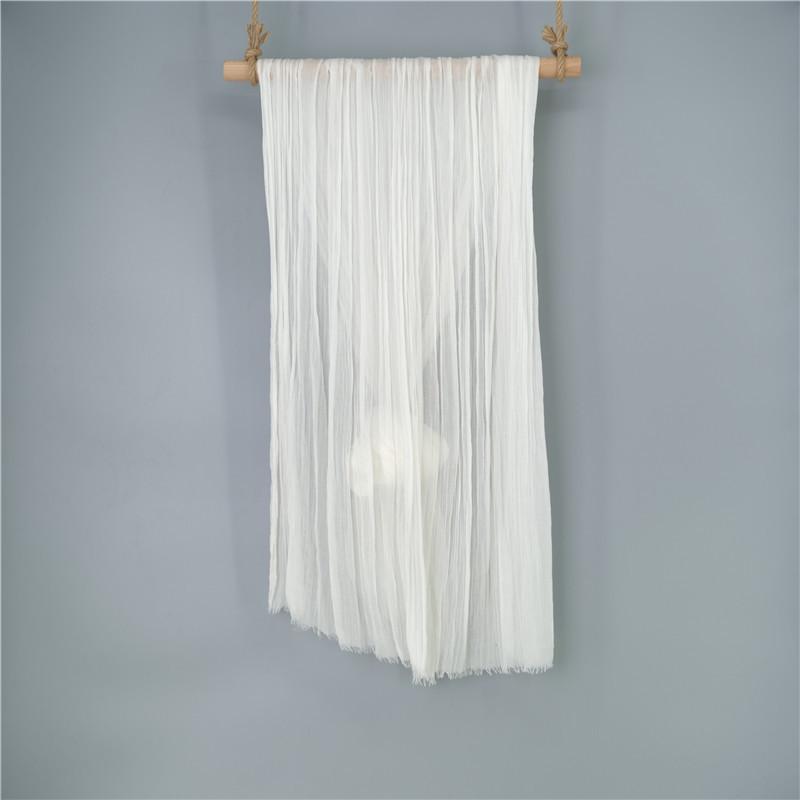 Extra Large Flowing Ethnic Dance Scarf - 120x260cm, Pure Cotton Silk Zen Gauze